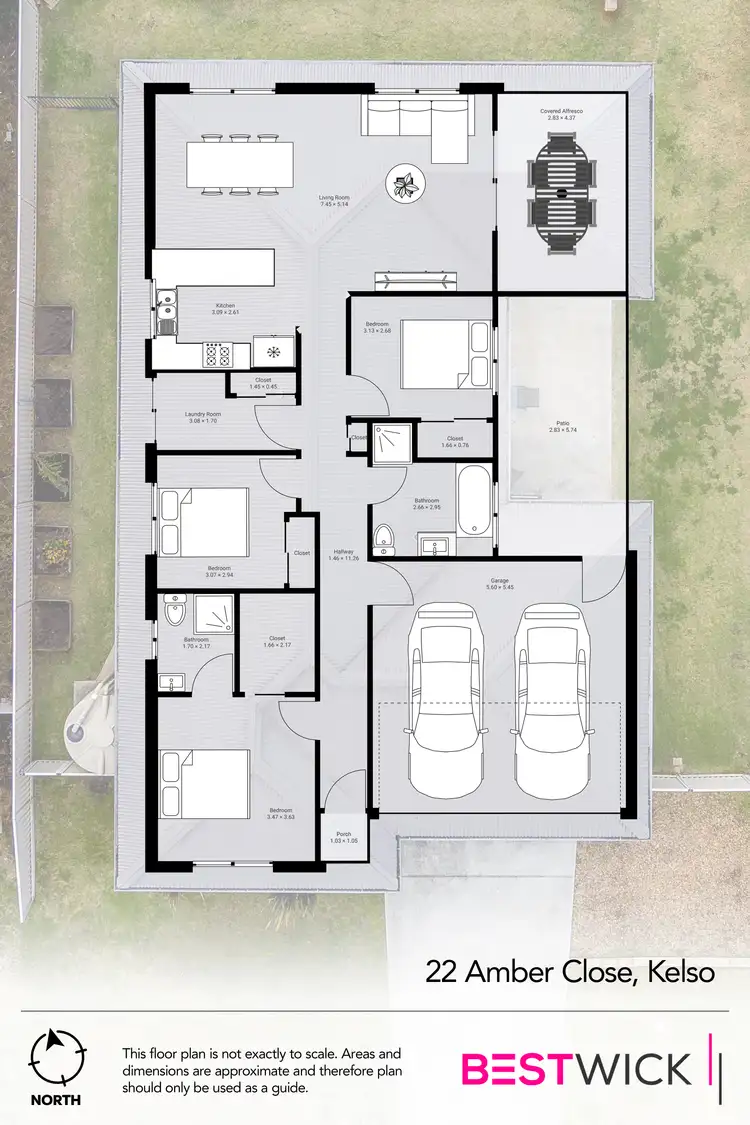 Floorplan of Homely house listing, 22 Amber Close, Kelso NSW 2795