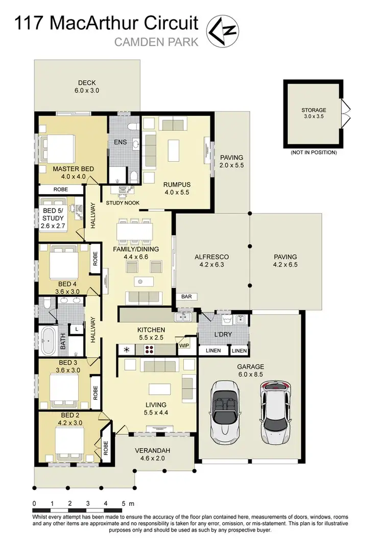 Floorplan of Homely house listing, 117 MacArthur Circuit, Camden Park NSW 2570