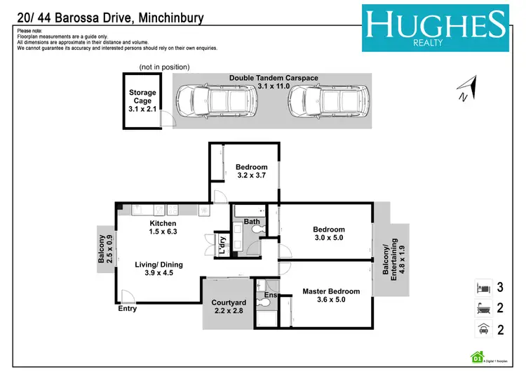 Floorplan of Homely apartment listing, 20/44 Barossa Drive, Minchinbury NSW 2770