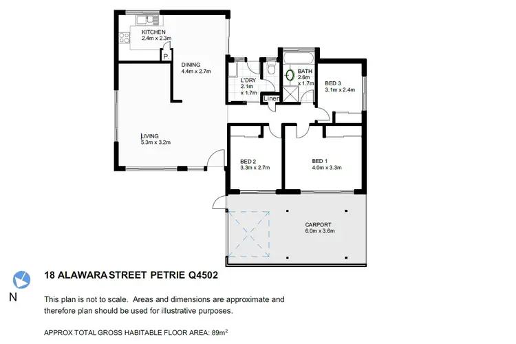 Floorplan of Homely house listing, 18 Alawara Street, Petrie QLD 4502