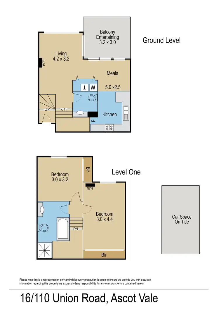 Floorplan of Homely apartment listing, 16/110 Union Road, Ascot Vale VIC 3032