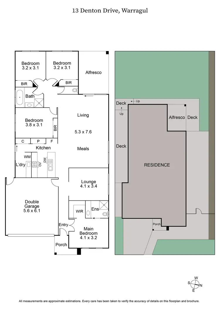Floorplan of Homely house listing, 13 Denton Drive, Warragul VIC 3820