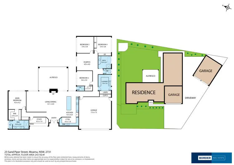 Floorplan of Homely house listing, 23 Sand Piper Street, Moama NSW 2731