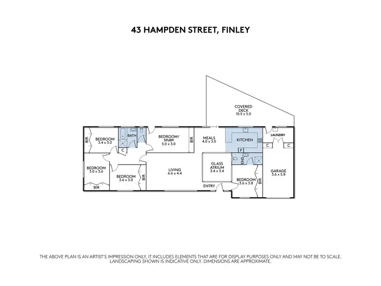 Floorplan of Homely house listing, 43 Hampden Street, Finley NSW 2713