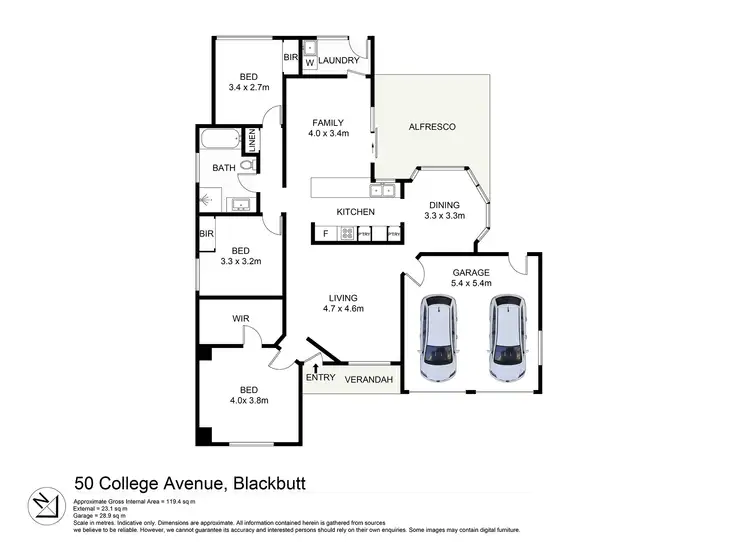 Floorplan of Homely house listing, 50 College Avenue, Blackbutt NSW 2529