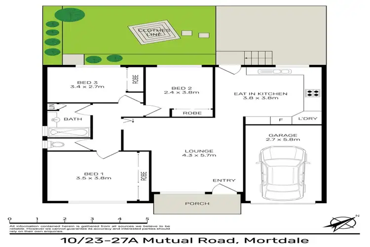 Floorplan of Homely villa listing, 10/23 Mutual Road, Mortdale NSW 2223