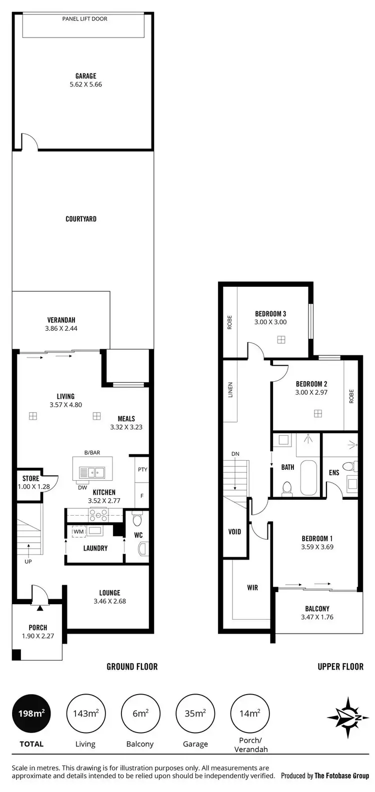 Floorplan of Homely townhouse listing, 17 Anderson Lane, Lightsview SA 5085
