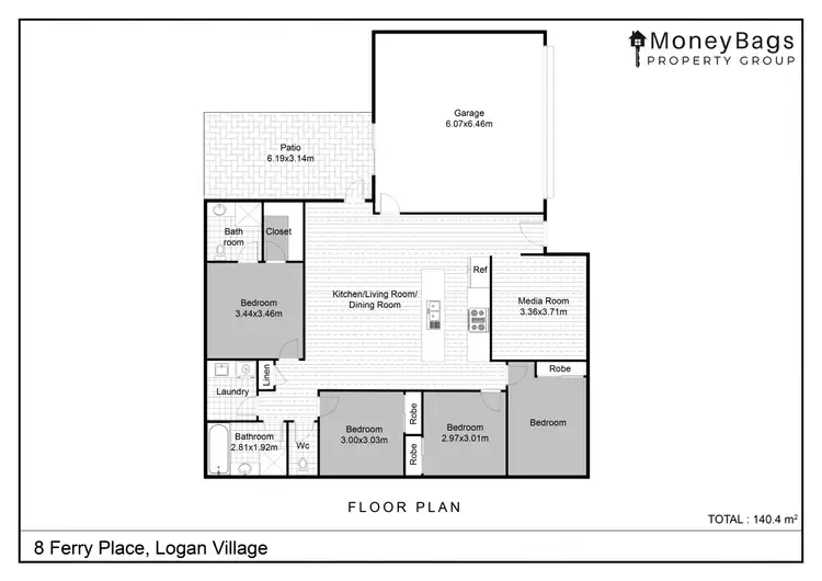 Floorplan of Homely house listing, 8 Ferry Place, Logan Village QLD 4207