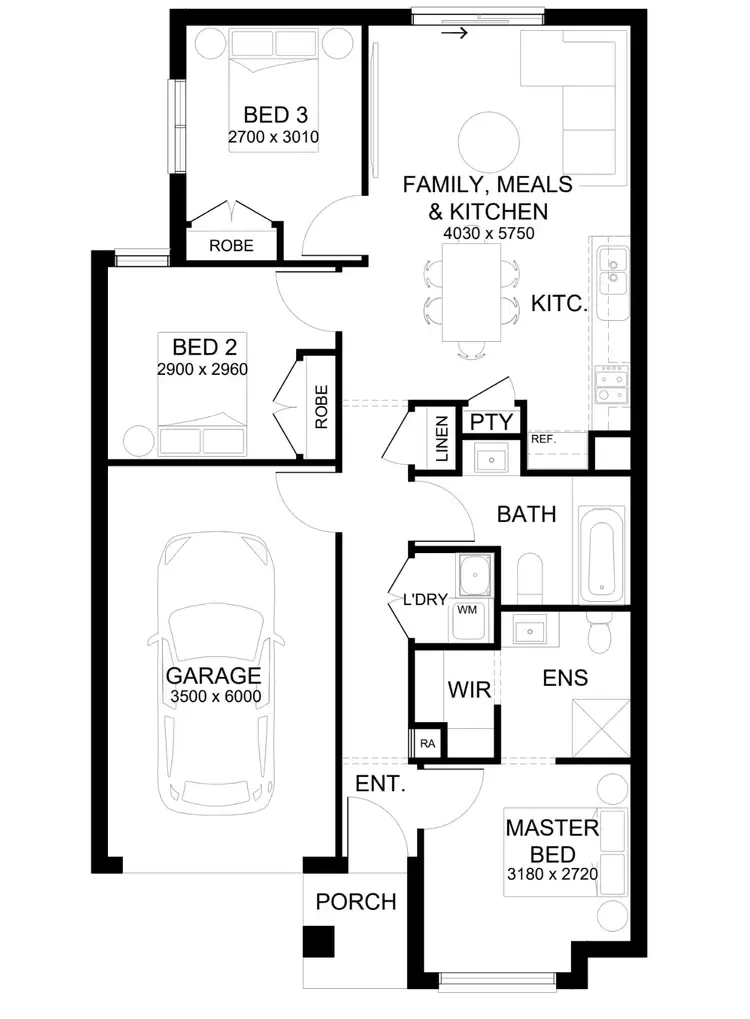 Floorplan of Homely house listing, Lot 1002 Bristly Way, Officer South VIC 3809