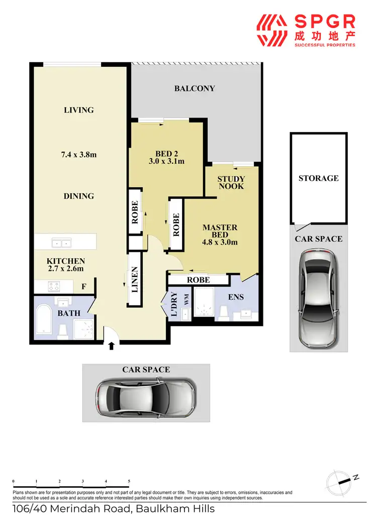 Floorplan of Homely apartment listing, 106/40 Merindah Road, Baulkham Hills NSW 2153