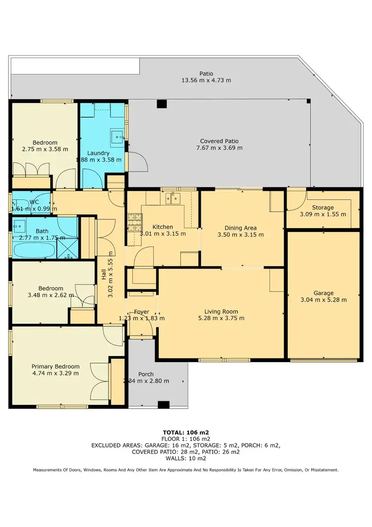 Floorplan of Homely house listing, 21 O'Connor Way, West Lamington WA 6430