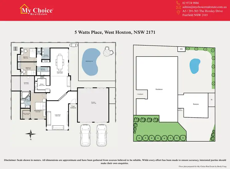 Floorplan of Homely house listing, 5 Watts Place, West Hoxton NSW 2171