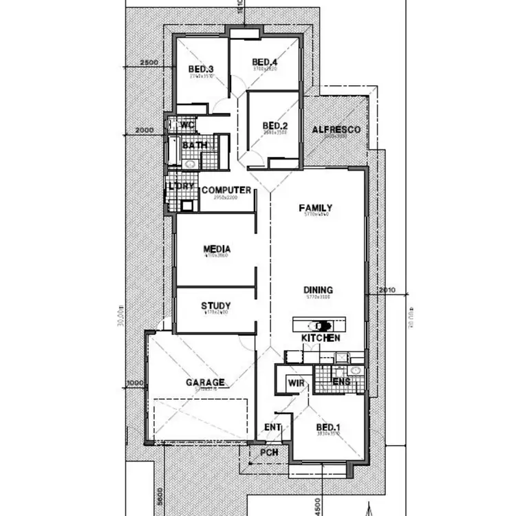 Floorplan of Homely house listing, 32 Hurlingham Loop, Meadow Springs WA 6210