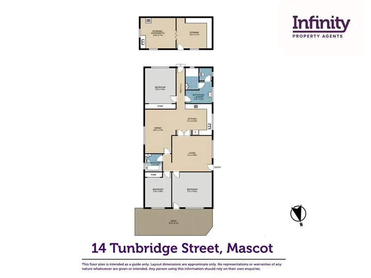 Floorplan of Homely house listing, 14 TUNBRIDGE STREET, Mascot NSW 2020