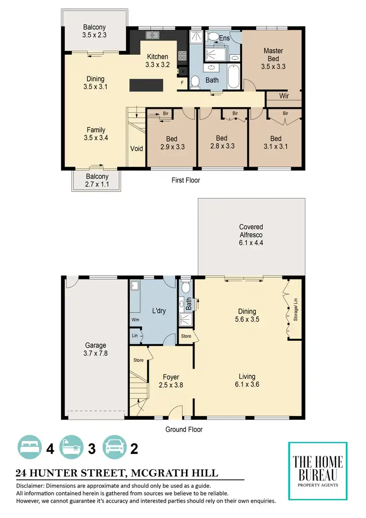 Floorplan of Homely house listing, 24 Hunter Street, Mcgraths Hill NSW 2756