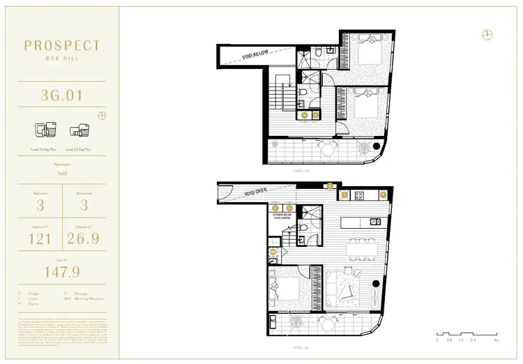 Floorplan of Homely apartment listing, 2403/9-11 Prospect Street, Box Hill VIC 3128
