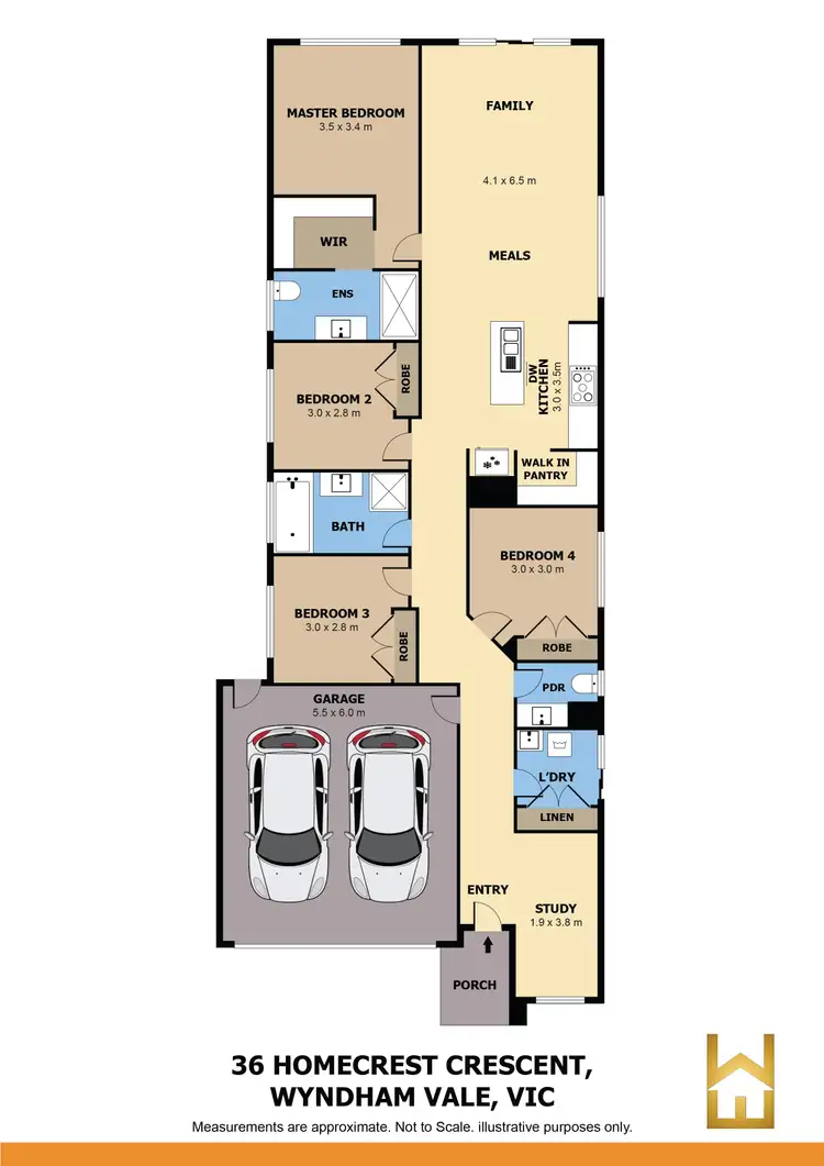 Floorplan of Homely house listing, 36 Homecrest Crescent, Wyndham Vale VIC 3024