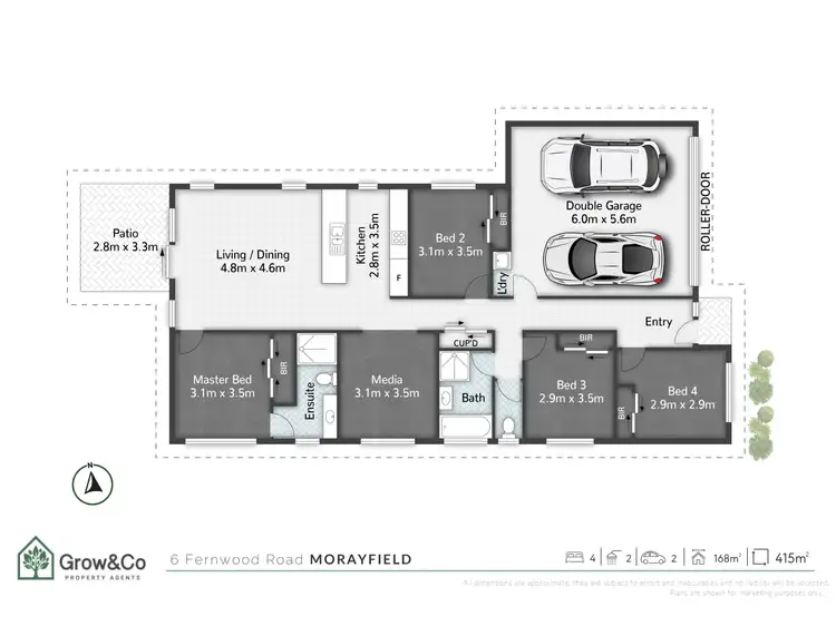 Floorplan of Homely house listing, 6 Fernwood Road, Morayfield QLD 4506