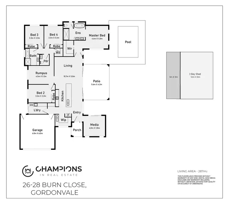 Floorplan of Homely house listing, 26-28 Burn Close, Gordonvale QLD 4865