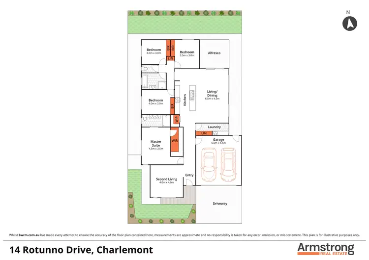 Floorplan of Homely house listing, 14 Rotunno Drive, Charlemont VIC 3217