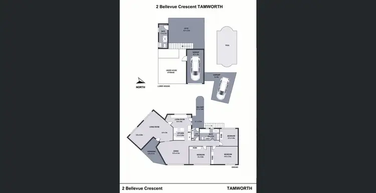 Floorplan of Homely house listing, 2 Bellevue Crescent, Tamworth NSW 2340