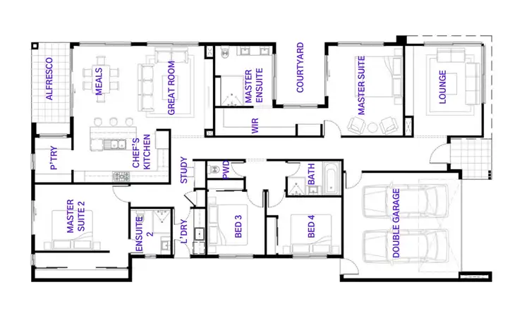 Floorplan of Homely house listing, 6 Barolo Loop, Sunbury VIC 3429