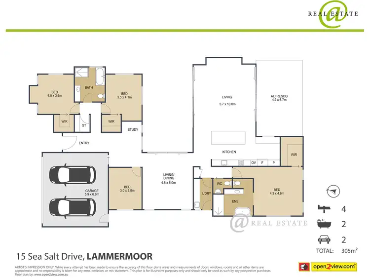 Floorplan of Homely house listing, 15 Sea Salt Drive, Lammermoor QLD 4703