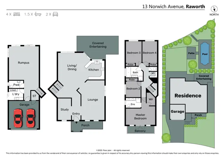 Floorplan of Homely house listing, 13 Norwich Avenue, Raworth NSW 2321