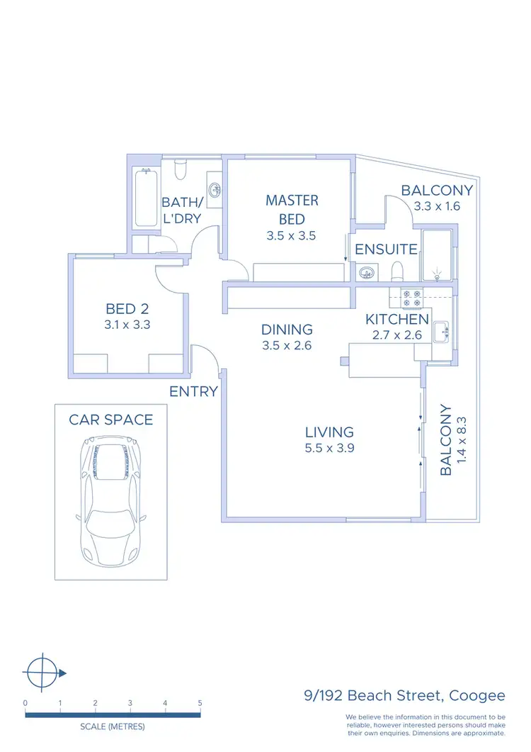 Floorplan of Homely apartment listing, 9/192 Beach Street, Coogee NSW 2034