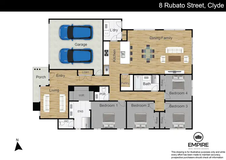 Floorplan of Homely house listing, 8 Rubato Street, Clyde VIC 3978