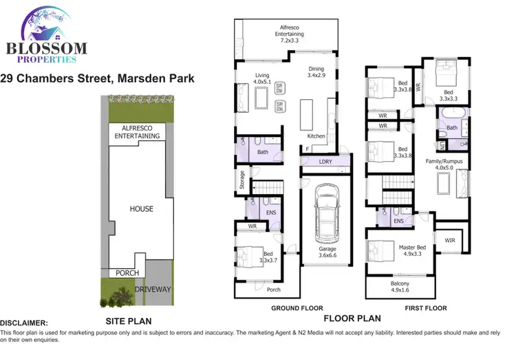 Floorplan of Homely house listing, 29 Chambers Street, Marsden Park NSW 2765