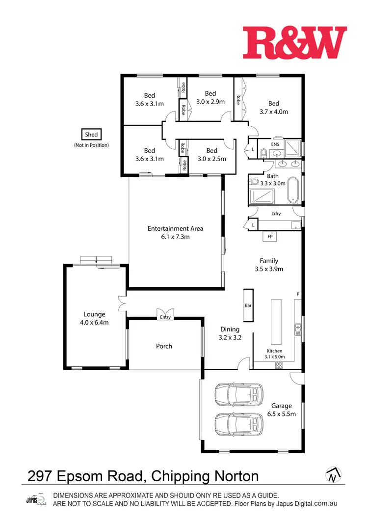 Floorplan of Homely house listing, 297 Epsom Road, Chipping Norton NSW 2170