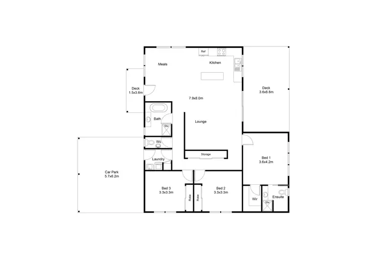 Floorplan of Homely house listing, 84b Highton Lane, Mansfield VIC 3722