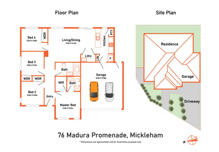Floorplan of Homely house listing, 76 Madura Promenade, Mickleham VIC 3064