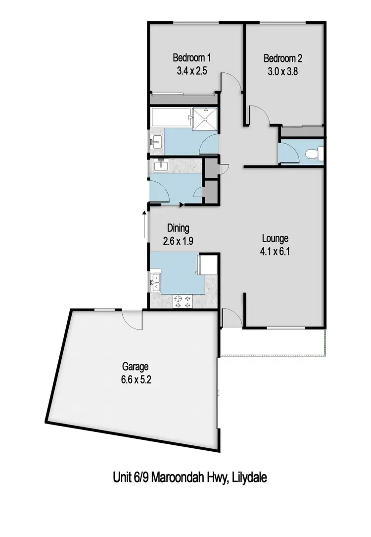 Floorplan of Homely unit listing, Address available on request