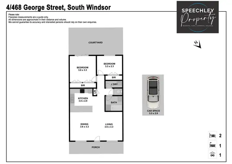 Floorplan of Homely villa listing, 4/468 George Street, South Windsor NSW 2756