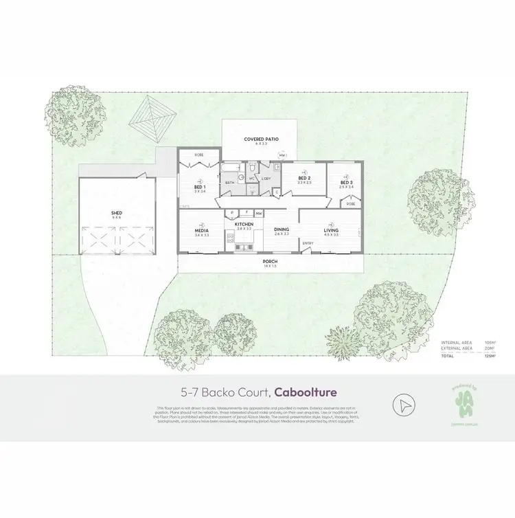 Floorplan of Homely house listing, 5-7 Backo Court, Caboolture QLD 4510