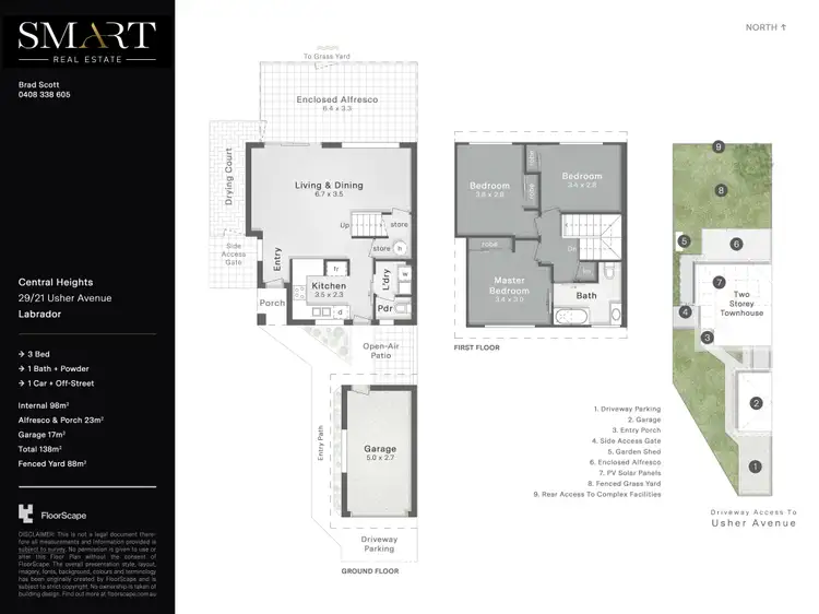 Floorplan of Homely townhouse listing, 29/21 Usher Avenue, Labrador QLD 4215