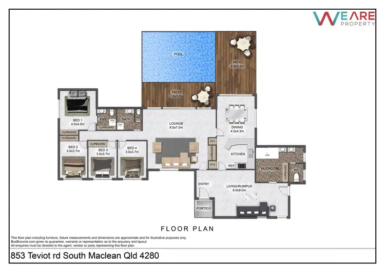 Floorplan of Homely house listing, 853 Teviot Road, South Maclean QLD 4280