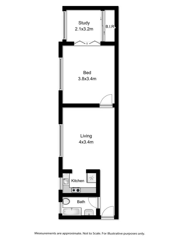 Floorplan of Homely apartment listing, 4/44 Hardie Street, Darlinghurst NSW 2010