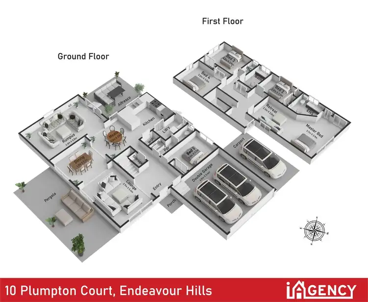 Floorplan of Homely house listing, 10 Plumpton Court, Endeavour Hills VIC 3802