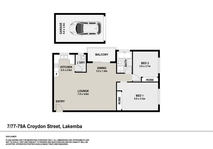Floorplan of Homely unit listing, 7/77-79A Croydon Street, Lakemba NSW 2195