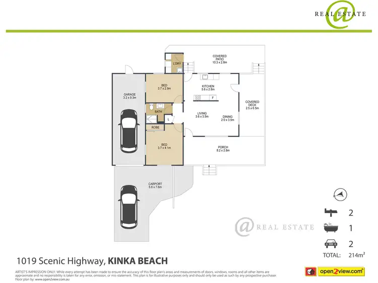 Floorplan of Homely house listing, 1019 Scenic Highway, Kinka Beach QLD 4703