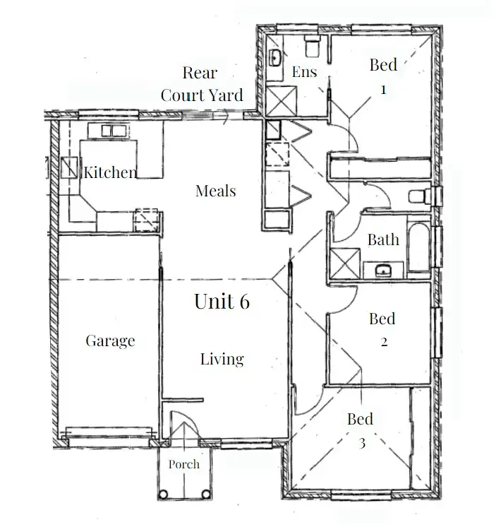 Floorplan of Homely townhouse listing, 6/197 Andrews Street, East Albury NSW 2640