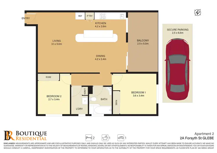 Floorplan of Homely apartment listing, 12/2a Forsyth Street, Glebe NSW 2037