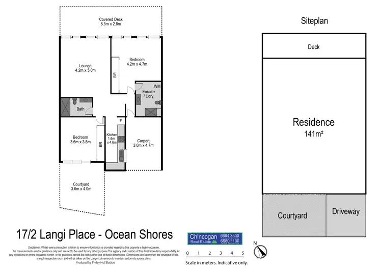 Floorplan of Homely unit listing, 17/2 Langi Place, Ocean Shores NSW 2483