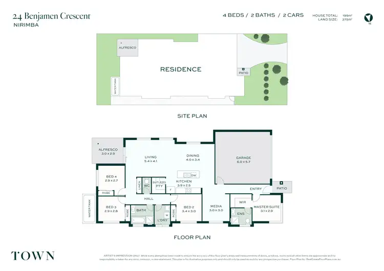 Floorplan of Homely house listing, 24 Benjamen Crescent, Nirimba QLD 4551