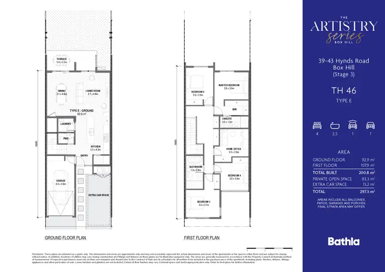 Floorplan of Homely townhouse listing, 30 Sagittarius Circuit, Box Hill NSW 2765