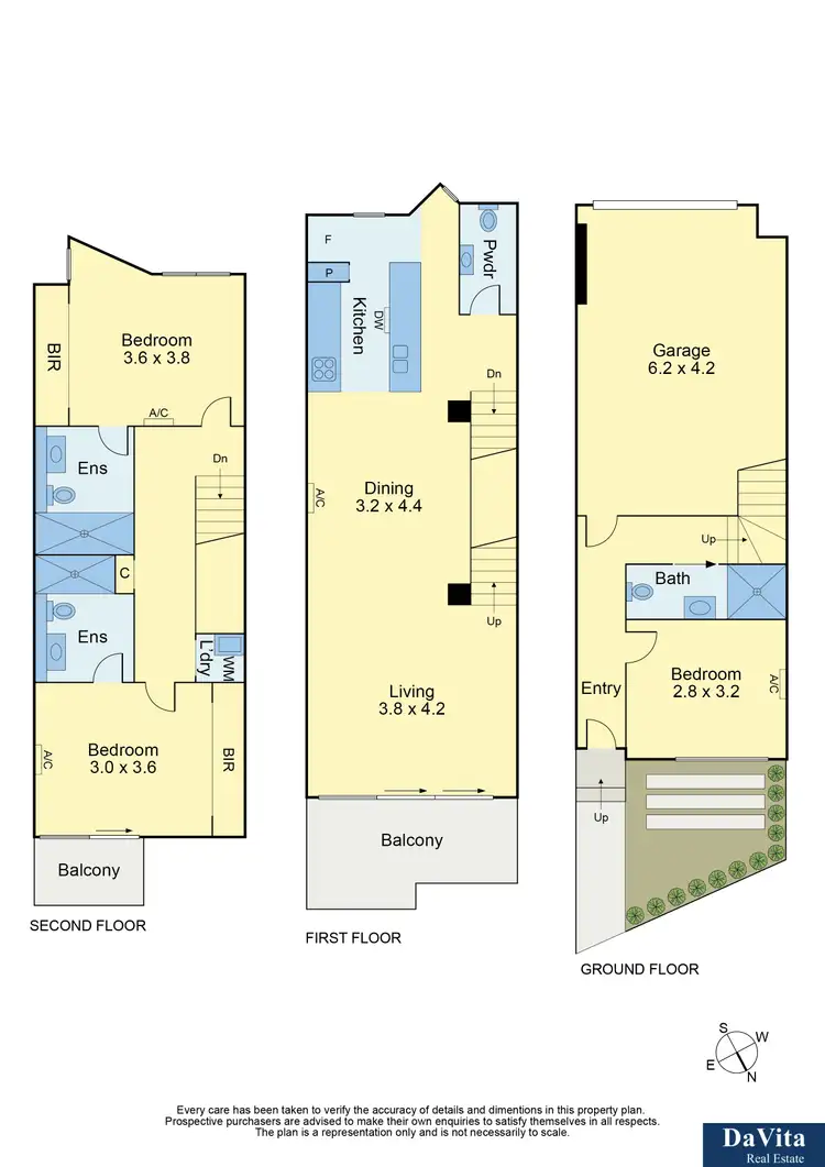 Floorplan of Homely townhouse listing, 76D Albert Street, Mordialloc VIC 3195