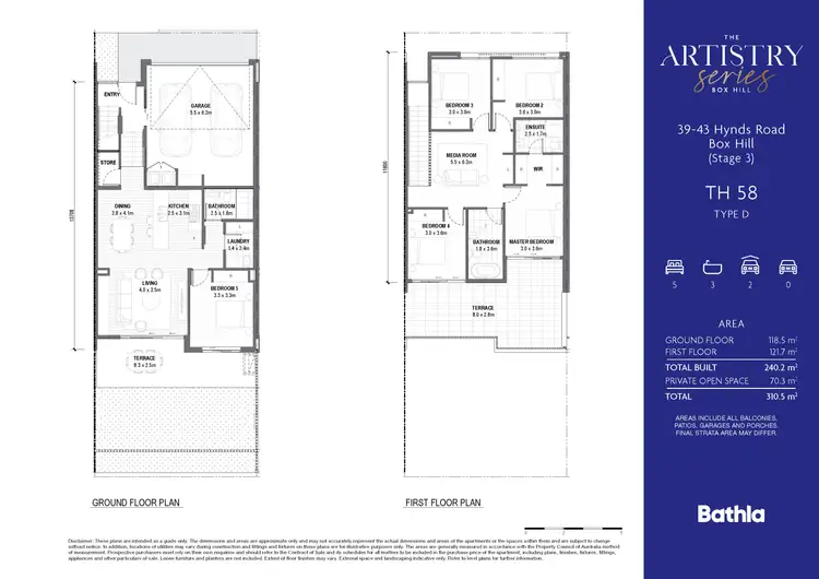 Floorplan of Homely townhouse listing, 19 Sagittarius Circuit, Box Hill NSW 2765